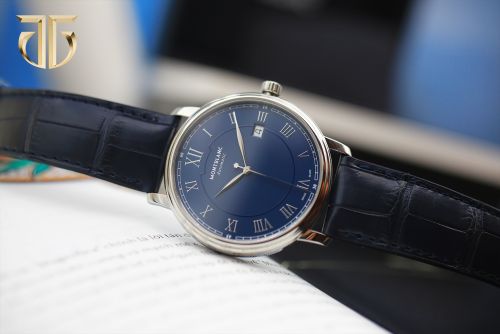 Đồng Hồ Nam Montblanc Tradition Date Blue Automatic 114336