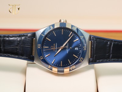 Omega Constellation Co-Axial Master Chronometer xanh navy